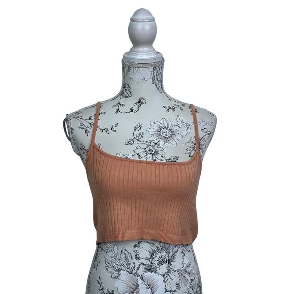 Free People Intimately Crop Knit Tank Top Size S - Picture 1 of 6